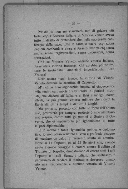 Gabriele D'Annunzio prima e dopo il trattato di Rapallo